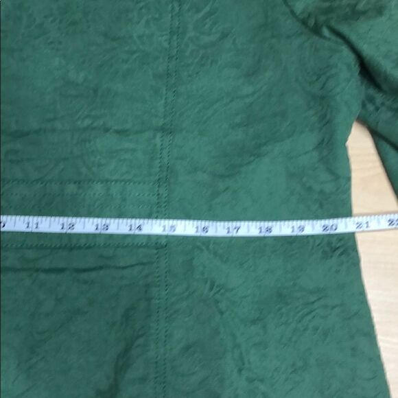 100% Cotton Coldwater Creek Green Jacket - Picture 10 of 13